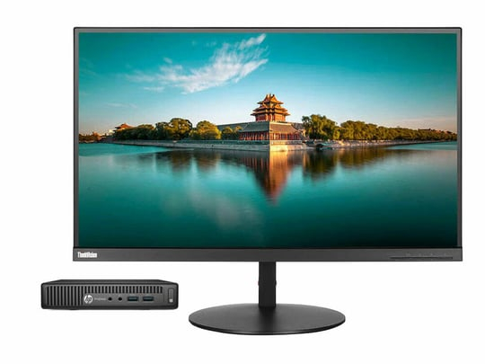 PC zostava HP ProDesk 400 G2 DM +27" Lenovo P27H-10 IPS Monitor