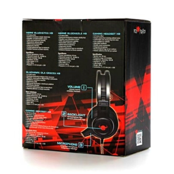 Slúchadlá Red Fighter H3, Gaming Headphones with Microphone, 2x 3.5 mm jack + USB